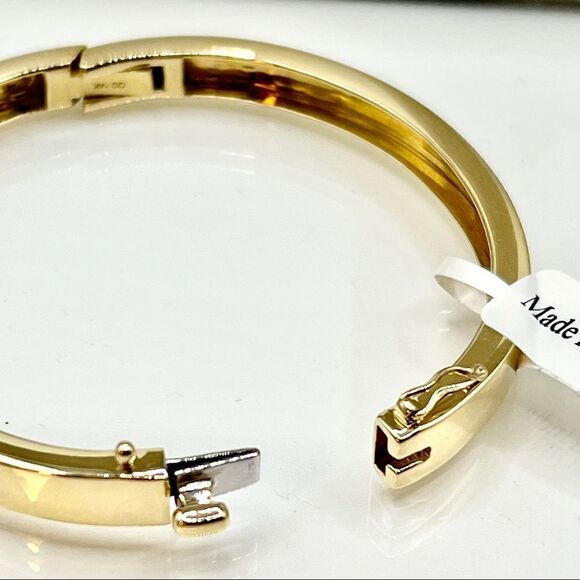14k Gold Solid Hinged Bangle, brand new - Picture 12 of 12